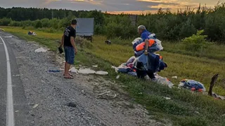 На трассе М5 в Шацком районе произошло массовое ДТП с участием грузовиков
