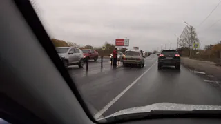 Из-за ДТП на Северной окружной образовалась пробка