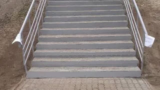 Во Владимире отремонтировали лестницу на проспекте Ленина