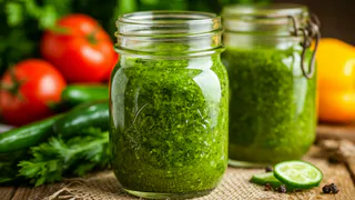 Пикантная паста "Здоровье". Такая баночка должна быть в каждом доме: лучшая заготовка зелени на зиму
