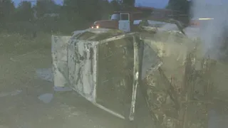 В Фокинском районе сгорела машина.
