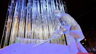 Рязанцы взяли золото на Кубке России по ледовой скульптуре "Зимний вернисаж"