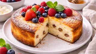 Сделала творожную запеканку без манки — поднялась как бисквит: внутри нежная, почти как чизкейк