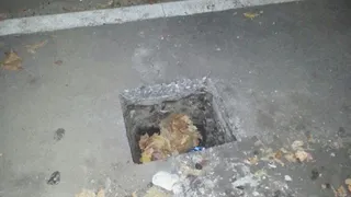 В Рязани появились  ямы на улице Ленинского Комсомола