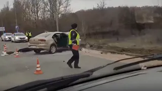 Появилось видео с места ДТП в Рязани, где погибла беременная женщина