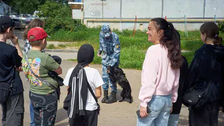 Служебные собаки УФСИН показали мастер-класс для детей в Сыктывкаре