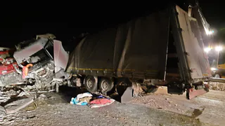 Снова М6: в Михайловском районе столкнулись две фуры