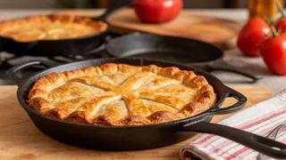 Духовка больше не нужна: хозяйки в восторге от "перевернутого" пирога на сковороде - готовится за 20 минут