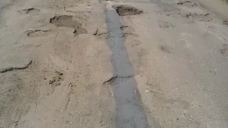 В Касимовсом районе закрасили разметку на разбитой дороге