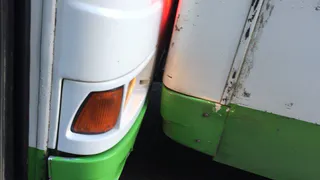 На Первомайском проспекте столкнулись два автобуса