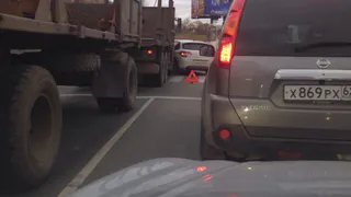 В Рязани из-за аварии на Касимовском шоссе собирается пробка