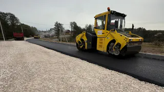 В Судогодском районе заканчивают реконструкцию дороги в посёлке Вяткино