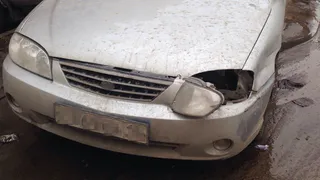 На улице Вишневского, на парковке разбили машину