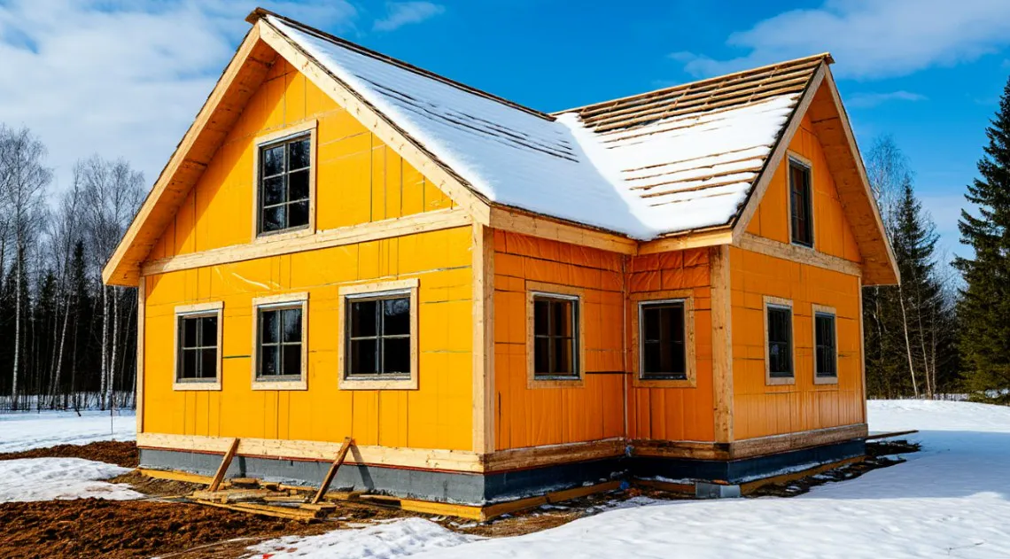 Минвата и пенопласт в пролете - вспомнил старинный способ утепления дома, который работает до сих пор