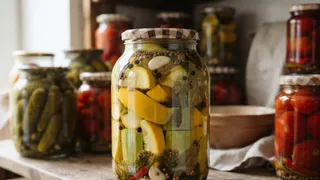 В сезон кабачков делаю эту закрутку - готовится на раз-два, а вкус пальчики оближешь: кабачки без варки в холодном маринаде - записывайте рецепт