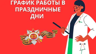 График работы НДРБ с ПЦ  23 февраля