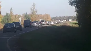 Рязанцы пожаловались на пробку из-за перекрытой трассы до села Константиново