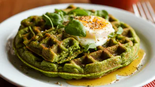 Шпинатные ПП вафли без глютена: вкусный и очень полезный завтрак на каждый день
