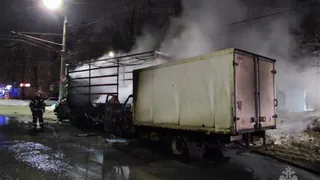 Во Владимире столкнулись и загорелись две ГАЗели