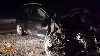 На трассе в Коми “Ауди” и “Киа” столкнулись: водитель погиб