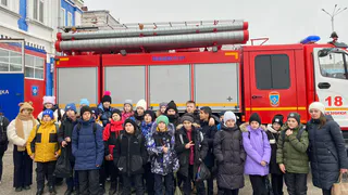 В Вязниках ученики средней школы посетили экскурсию по пожарной части