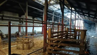 В Коми огонь атаковал ферму и легковой автомобиль