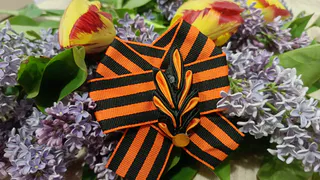 В Рязанской области большую Георгиевскую ленту подняли в небо