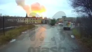 Момент взрыва на заводе под Рязанью попал на видео