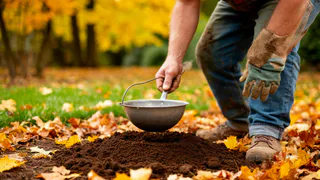 "Железная" подкормка почвы в конце октября - как воздух: распыляю 5 концентраций для разных культур - земля дышит до весны 