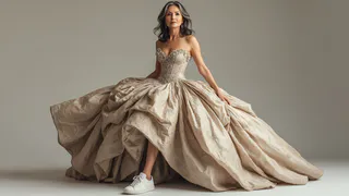 Смешение уличного и вечернего — главный тренд тех, кто не боится быть собой даже после 50