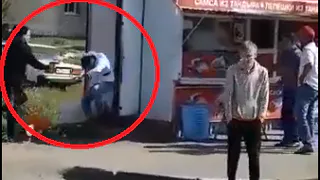 Видео: в Недостоеве выходец из 90-х обстрелял продавца шаурмы