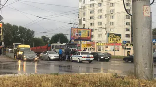 Фото-факт: в Рязани столкнулись сразу четыре автомобиля