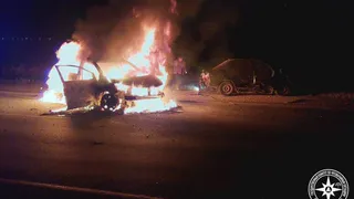 ДТП с возгоранием произошло под Магнитогорском: есть пострадавший