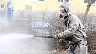 Как в Рязани дезинфицировали улицы: фотоподборка от мэрии