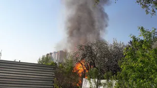 В Рязани произошел пожар на Московском шоссе