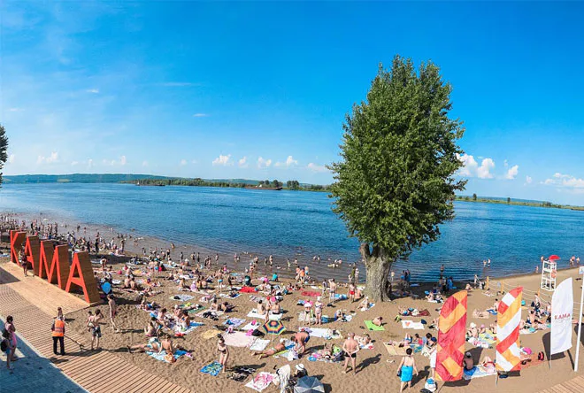 Открыли пляж в Нижнекамске
