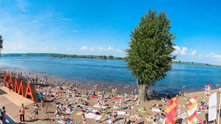 Открыли пляж в Нижнекамске 