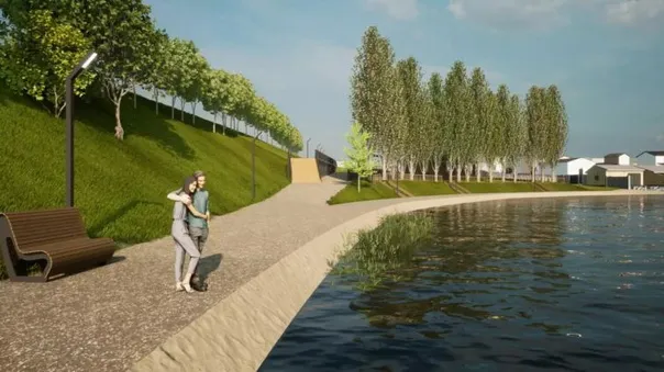 Озеро Чебачье в Магнитогорске ждет благоустройство: проект набережной готов