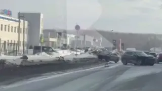 На улице Солнечной в Рязани утром произошло серьезное ДТП