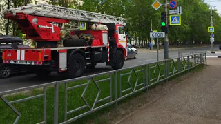 В Рязанской области произошел пожар в двухэтажном доме