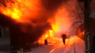 Возможно, виновата проводка: на Мервинской в Рязани загорелся дом