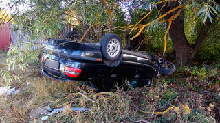 В Касимовском районе водитель Вольво не справился с управлением и вылетел в кювет