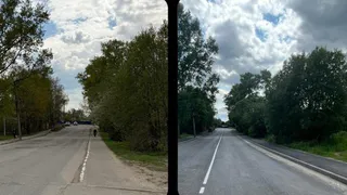 В посёлке Балакирево отремонтировали 125 метров дороги на улице 60 лет Октября