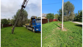 «Ростелеком обязали убрать аварийную опору линии связи в Красной Горбатке