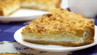Рецепт нежнейшего песочного пирога с творогом