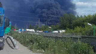 Пожар на Ряжском шоссе - фото и подробности очевидца
