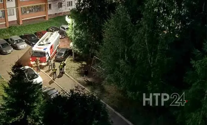 В Нижнекамске сгорела припаркованная у подъезда машина