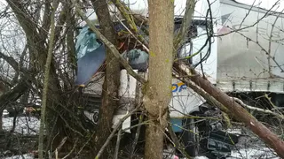 Страшное ДТП: в четверг под Рязанью фура улетела в кювет