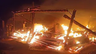 В Рязанской области сгорел дом, в котором жила семья с четырьмя детьми