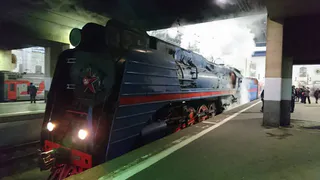 С Казанского вокзала в Рязань отправился паровоз